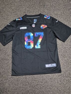 NWOT Kansas City Chiefs Nike Black Crucial Catch #87 Travis Kelce Jersey
